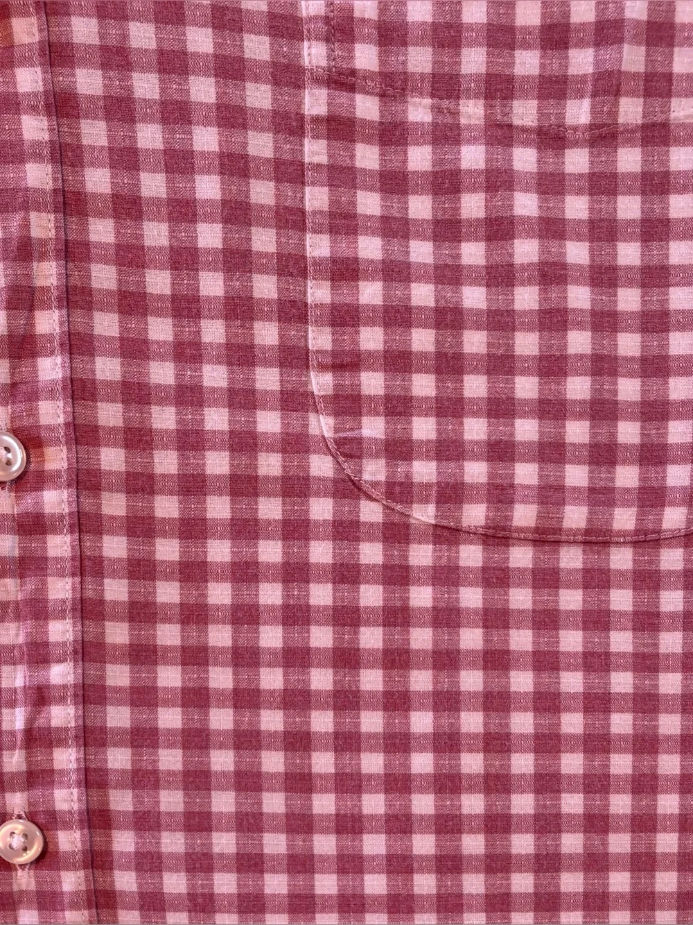 J. Crew Red Gingham Button-Down Shirt, Size: XLT (6532)